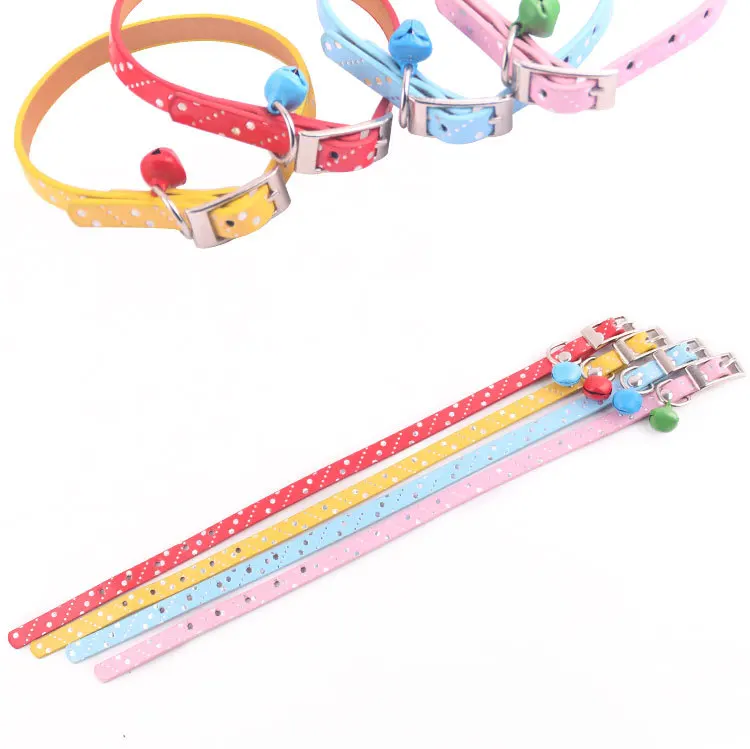 

Pet dog collars Pet cats and dogs collars with bells neckband traction collar collars Pets with bells collar