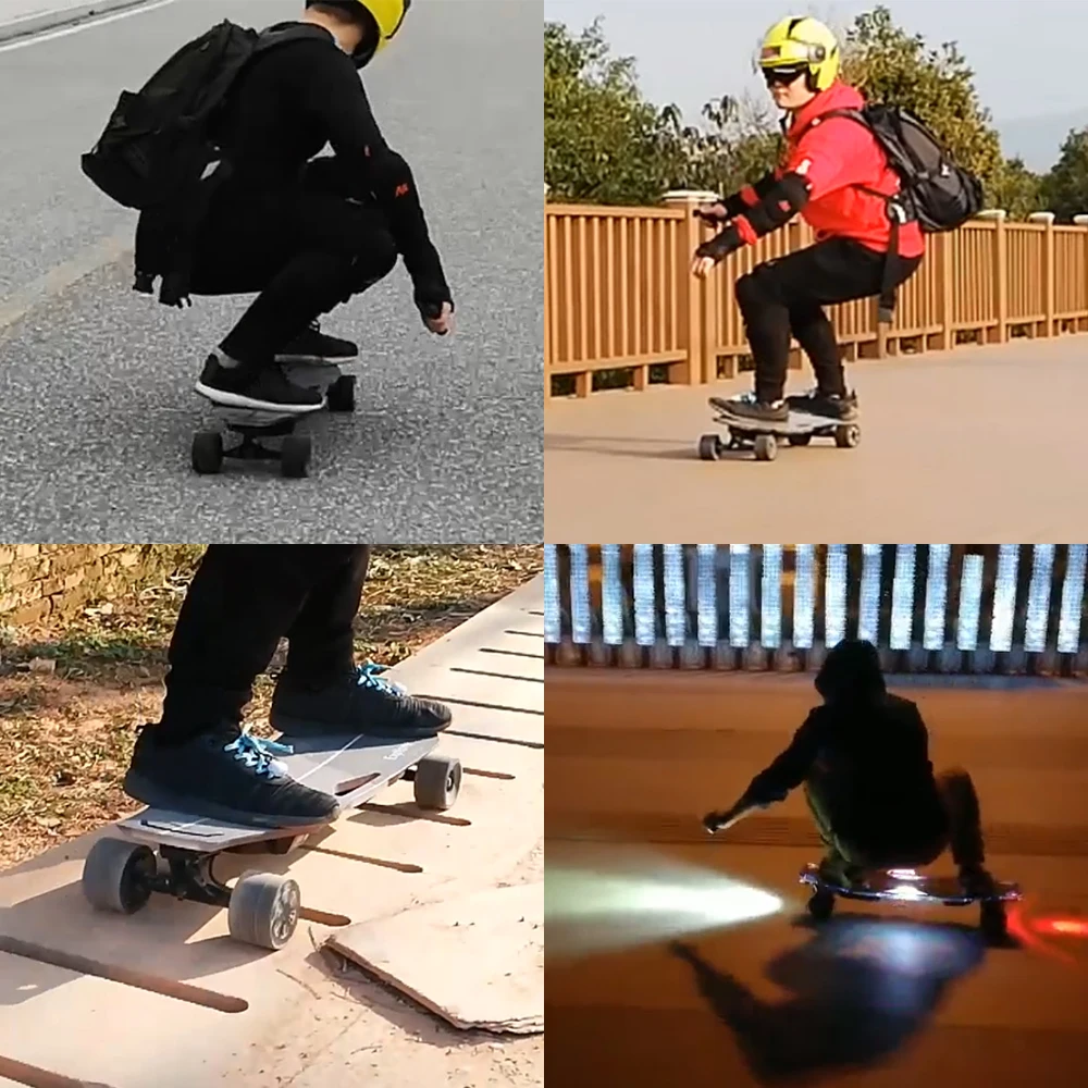 

300W Dual Motor Electric Skateboard Electric Longboard 23MPH Top Speed with Light Stable and Sturdy Longboard Electric Scooter