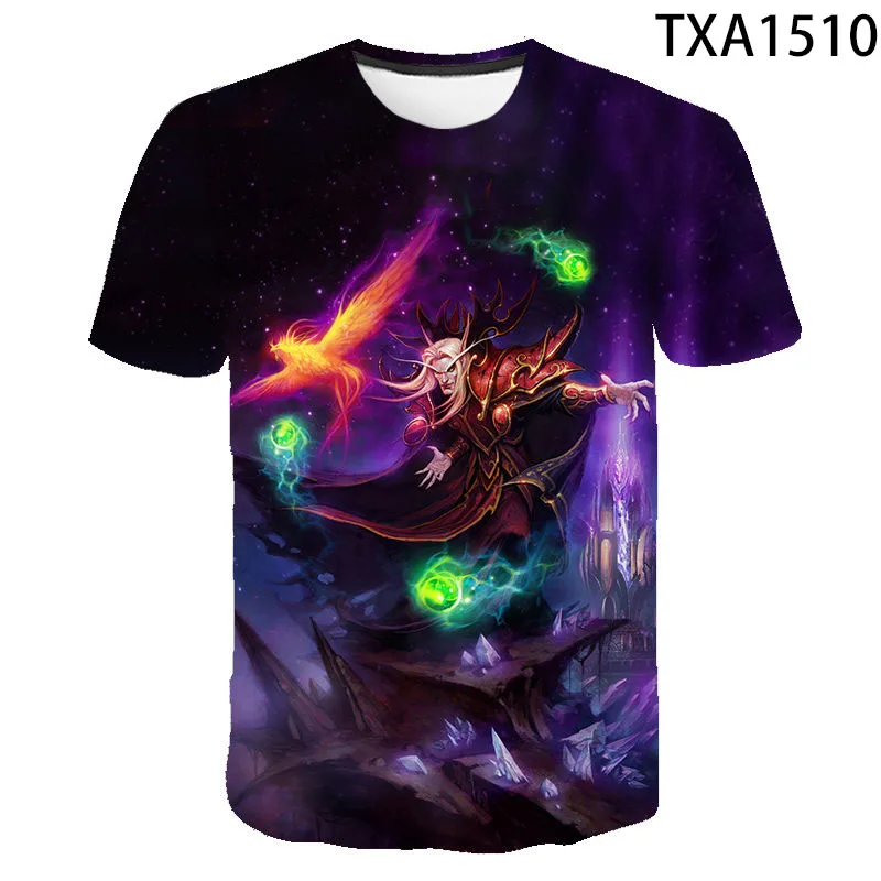 

2021 New Summer Warcraft Casual 3D T shirt Men Women Children Fashion Streetwear Boy Girl Kids Printed T-shirt Cool Tops Tee