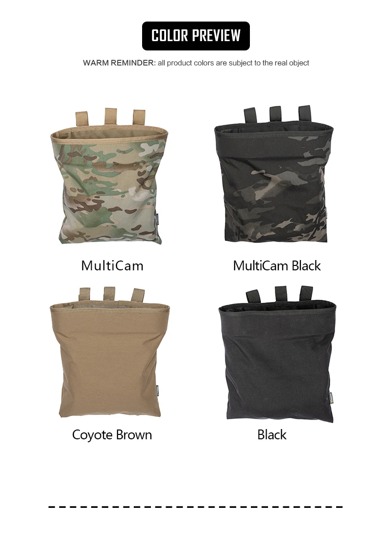 IDOGEAR MOLLE Magazine Dump Pouch Тактический Магнитный Drop Pouch Recycling Bag сумка для хранения 3550