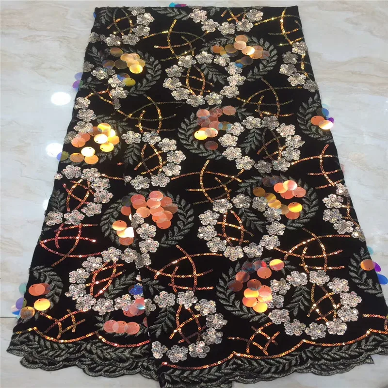 Новый дизайн ткань с блестками африканские кружева для шитья высокое качество