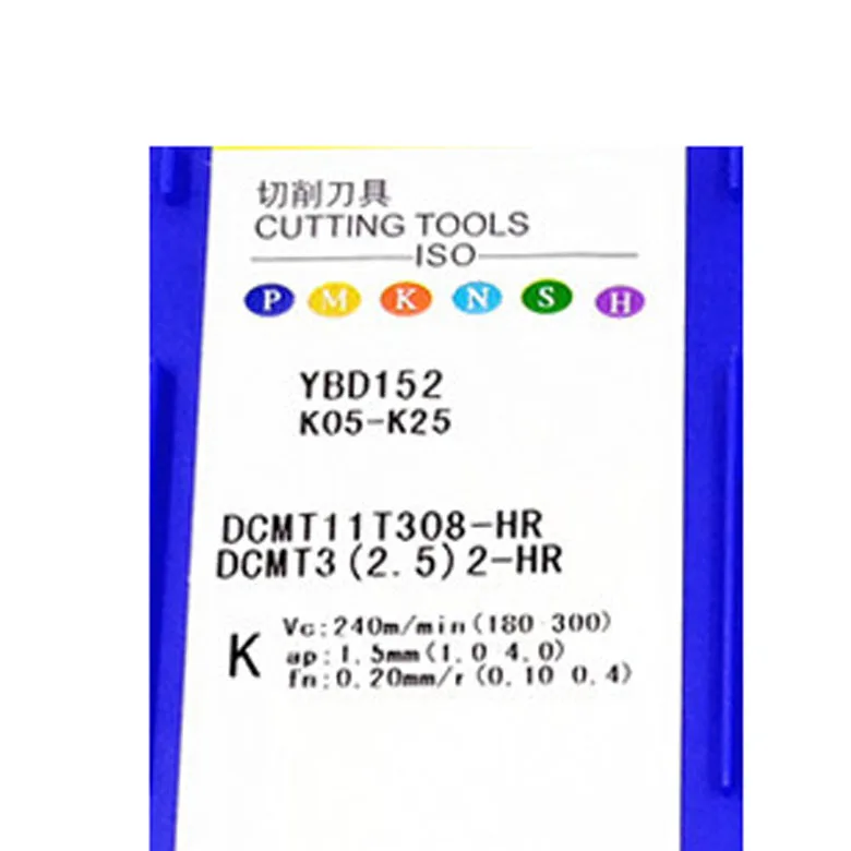 DCMT DCMT070204 DCMT11T304 DCMT11T308 DCMT11T312 -HM -HR YBD102 YBD151 YBD152 для держателя токарного инструмента