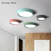 post modern creative color ceiling lamp living room study bedroom corridor nordic creative candy color round ceiling lamp