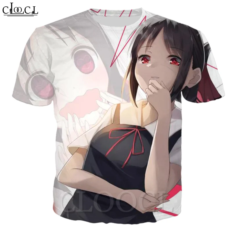 Футболка CLOOCL с аниме Kaguya Sama Love Is War мужские и женские толстовки 3D принтом модные