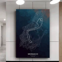 race monaco grand prix circuit f1 formula one hd print posters wall art pictures canvas paintings bedroom office room home decor