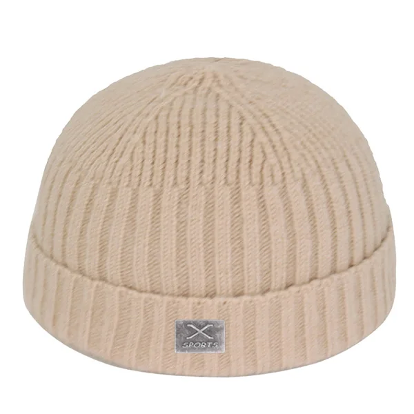 khaki Короткая шапка Skullies Beanies, Мужская зимняя шапка, женские зимние шапки для мужчин, шапка s Miki Bonnet X Skull, женская вязаная шапка - Цвет: khaki