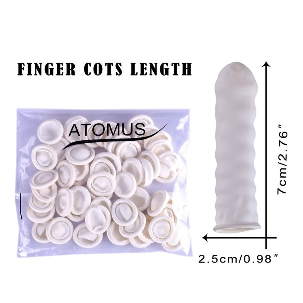 Оптовая продажа вышивка специальные резиновые пальцы белые