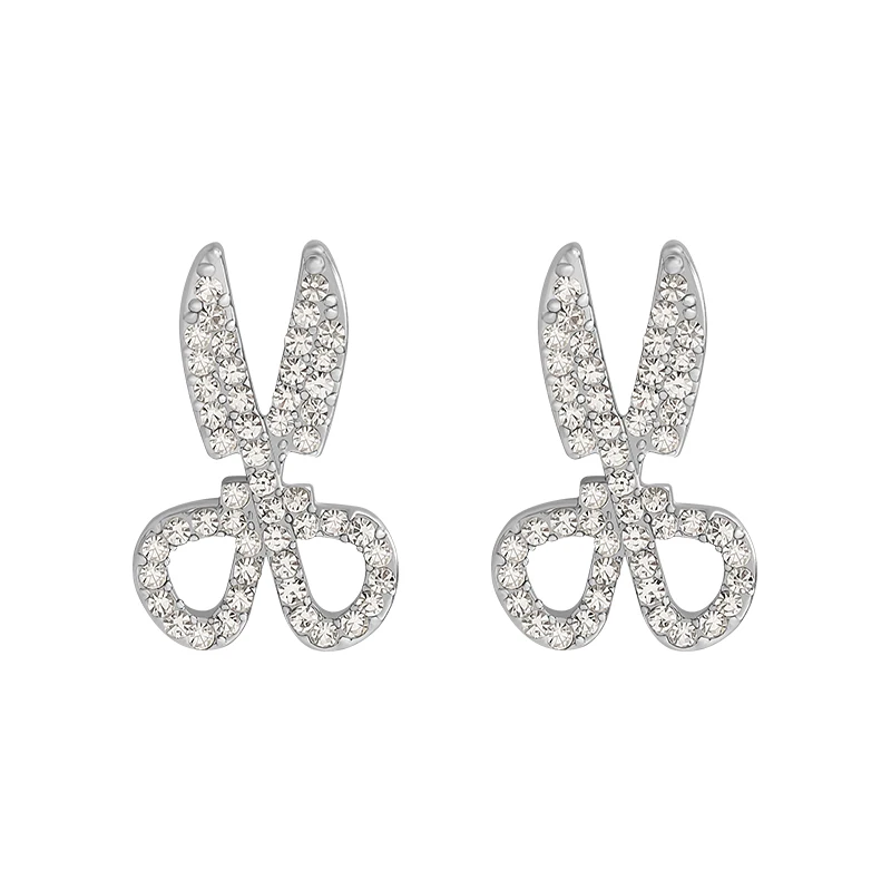 

Y2K Aesthetics Earrings 2020 Trend Shinning Scissors Earrings Women Jewelry Luxury Party Small Earrings Party Women's Earrings