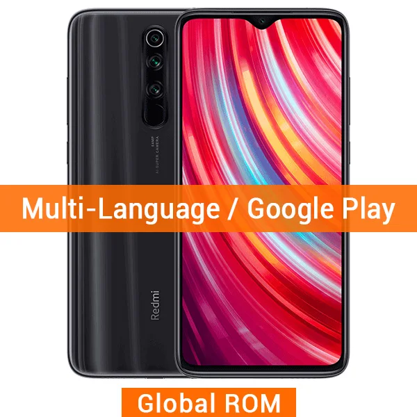 Смартфон Xiaomi Redmi Note 8 Pro с глобальной прошивкой, 6 ГБ, 64 ГБ, NFC, 64 мп, четырехъядерный, 4500 мА/ч, Helio G90T, четыре ядра, многоязычная версия - Цвет: Global ROM Grey