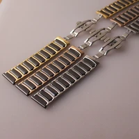 stainless steel wrap ceramic watch strap bracelet 20mm 22mm women men solid polish metal new bands for gear s3 watch accessories