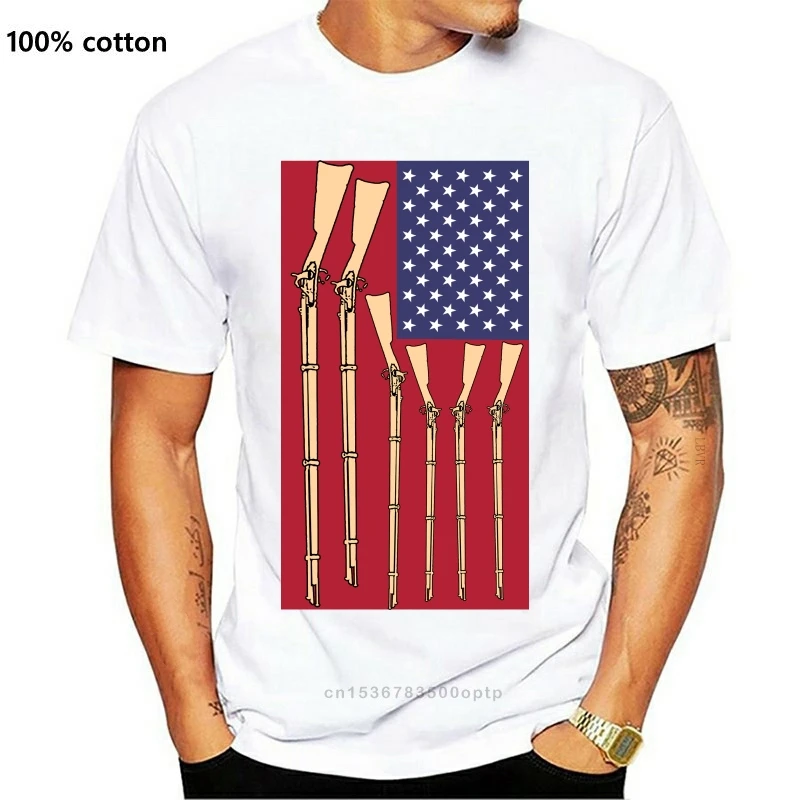 Футболка с американским флагом и пистолетом США Дональд Трамп демократы
