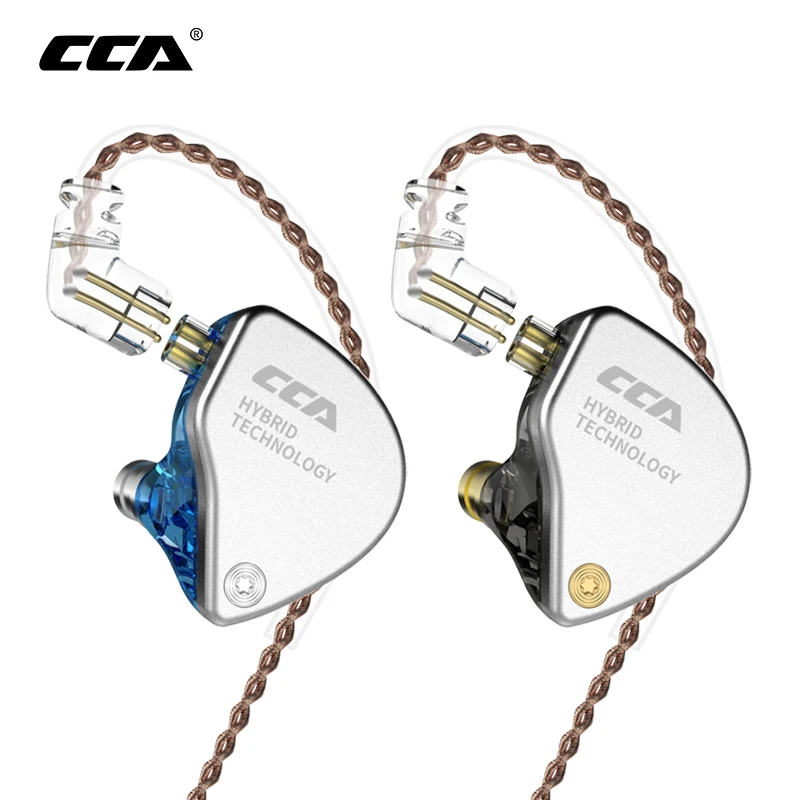 Наушники-вкладыши CCA CA4 1BA + 1DD гибридные Hi-Fi монитор Спортивная гарнитура для бега