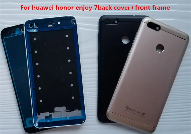 For Huawei Enjoy 7/P9 Lite Mini / Y6 Pro(2017) Battery Back Cover Rear Housing Case +front middle frame for huawei enjo |