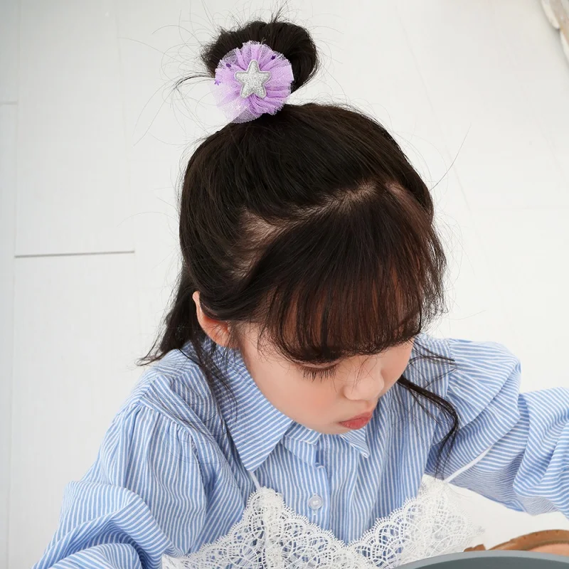 Новинка заколка для волос девочек детский набор заколок тканевая в виде бантика