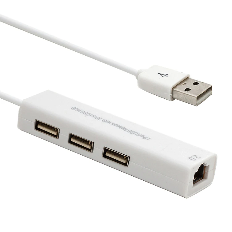 Usb хаб к RJ45 Lan сетевая карта 10/100 Мбит/с Ethernet адаптер USB 2 0 концентратор для Mac IOS