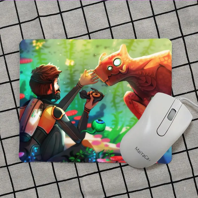 No Lock Edge25x29cm Maiya высокое качество Subnautica силиконовый коврик для мышки игра Топ продаж подставка под руку мышь - Цвет: No Lock Edge25x29cm