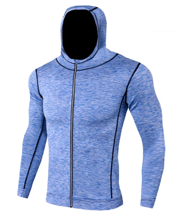 

DIIKE Sport Shirt Men Hoody Gym T Shirt Men Zipper Long Sleeve Running Shirt Fitness Tshirt Sport Top Bodybuilding Sportswear