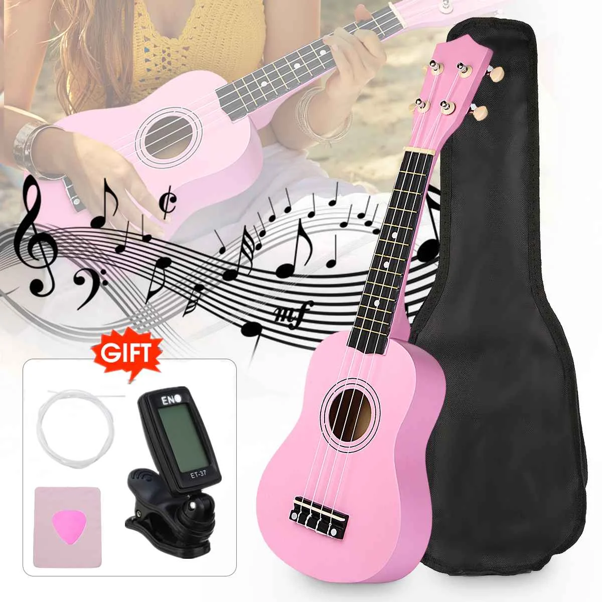 21 zoll mini ukulele 4 saiten ukulele bunte mini gitarre musical pädagogisches instrument spielzeug für kinder kinder geschenk anfänger