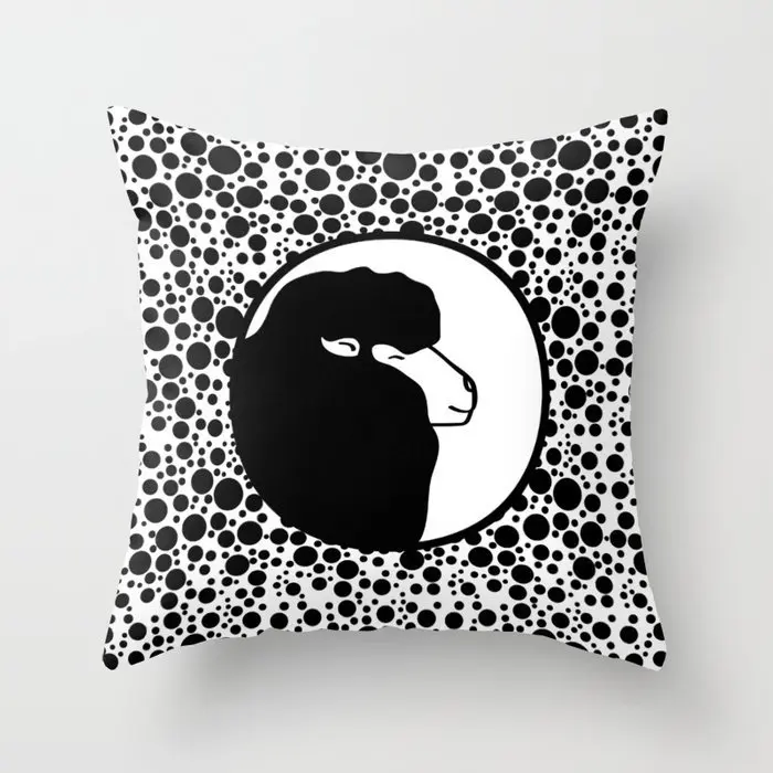 Декоративный квадратный чехол для подушки Yaapeet из полиэстера с принтом в виде