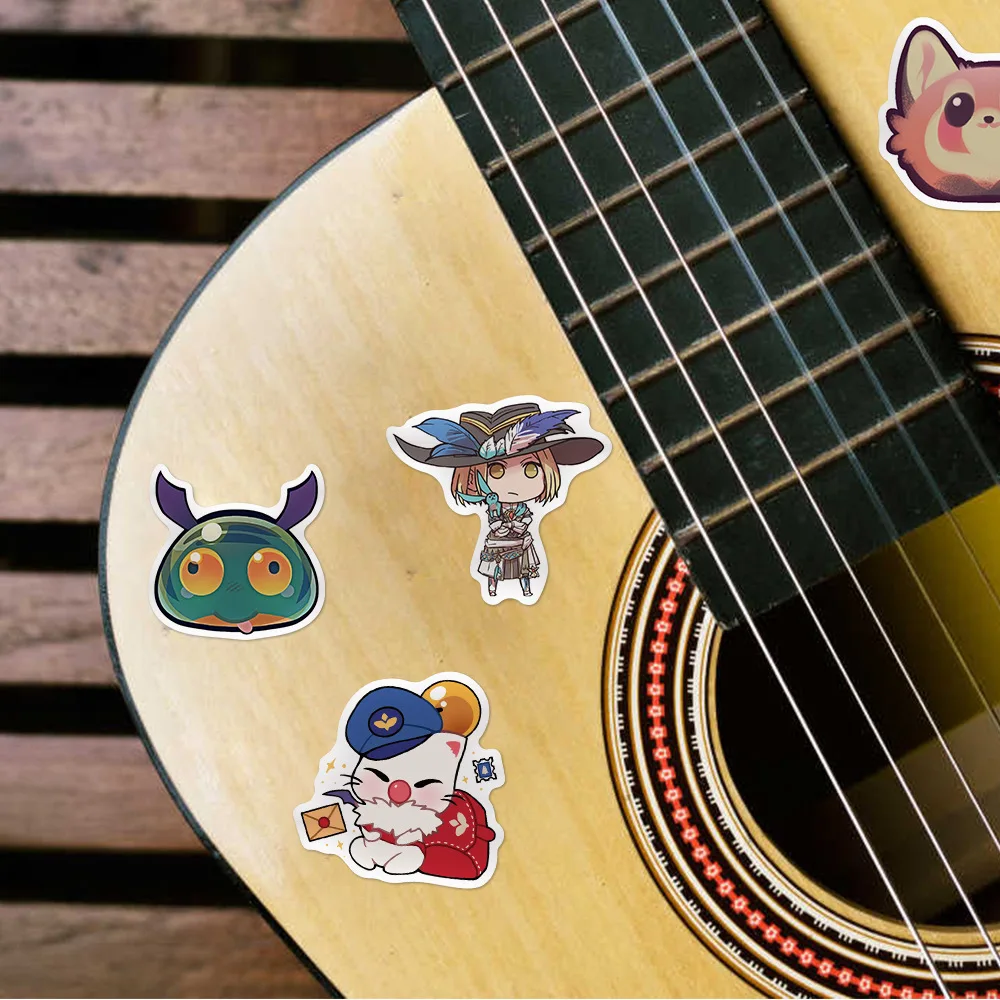 Juego Final Fantasy pegatinas de grafiti DIY para motocicleta, equipaje, guitarra, monopat&iacute;n, impermeable, pegatina de juguete de dibujos animados, 10/30/50 Uds.-5