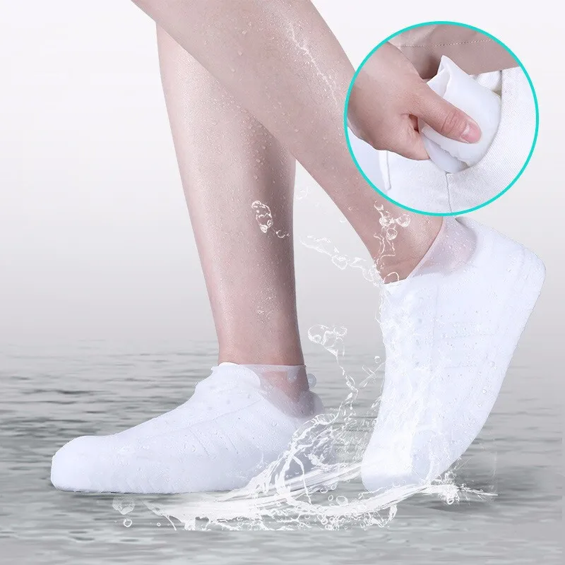 

Waterproof Shoe Cover Silicone Material Unisex Reusable Boots Shoes Protectors Rain Boots Cover for Indoor Outdoor Rainy Days