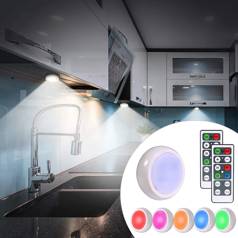 

Cabinet Light Wireless Dimmable Touch Sensor Dual Color LED Night Lamps Kitchen