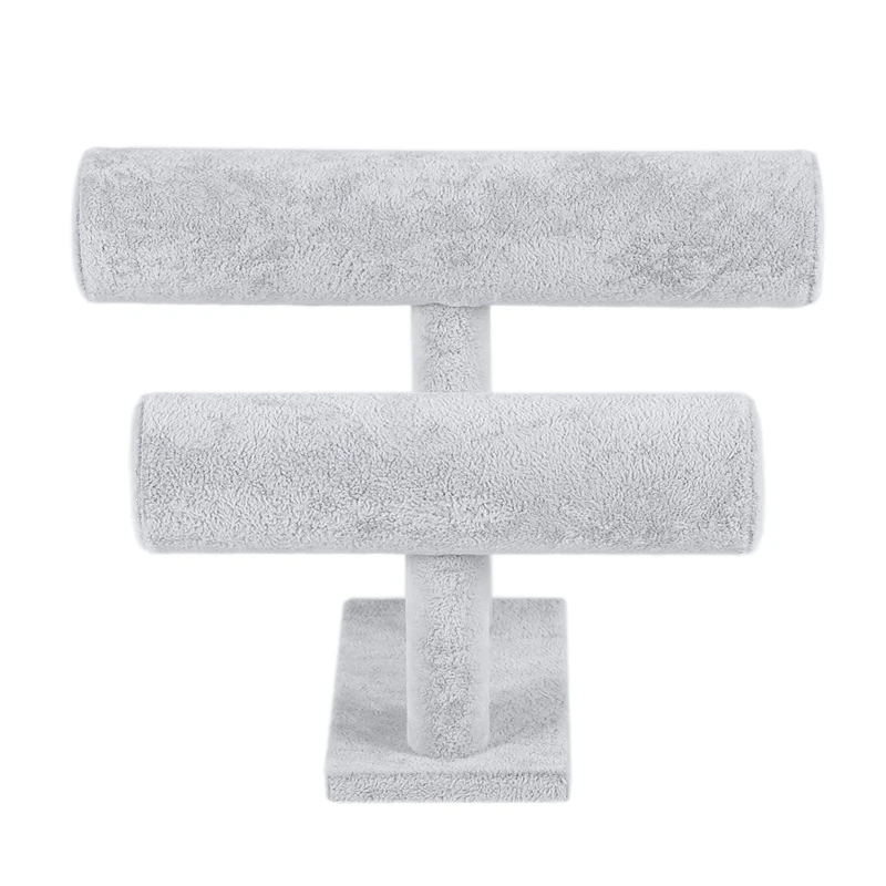 

Ювелирные изделия стенд t-образный браслет держатель часы ожерелье Safekeep полка витрина Органайзер стеллаж для хранения цепи