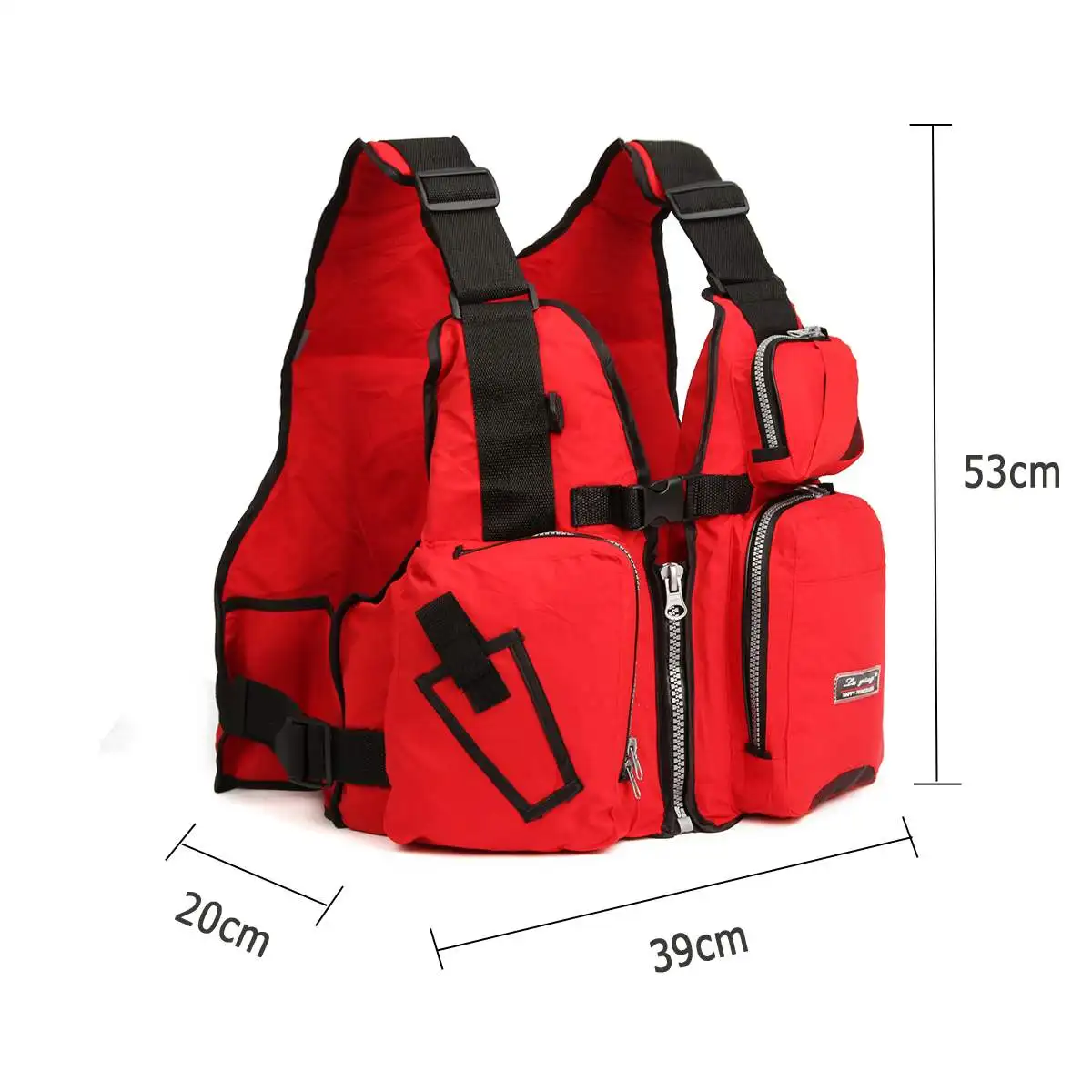 

Outdoor Fishing Vest Adult Adjustable Life Vest Jacket Respiratory Utility Breathable Fish vest Multi Pockets Fishing Tackle