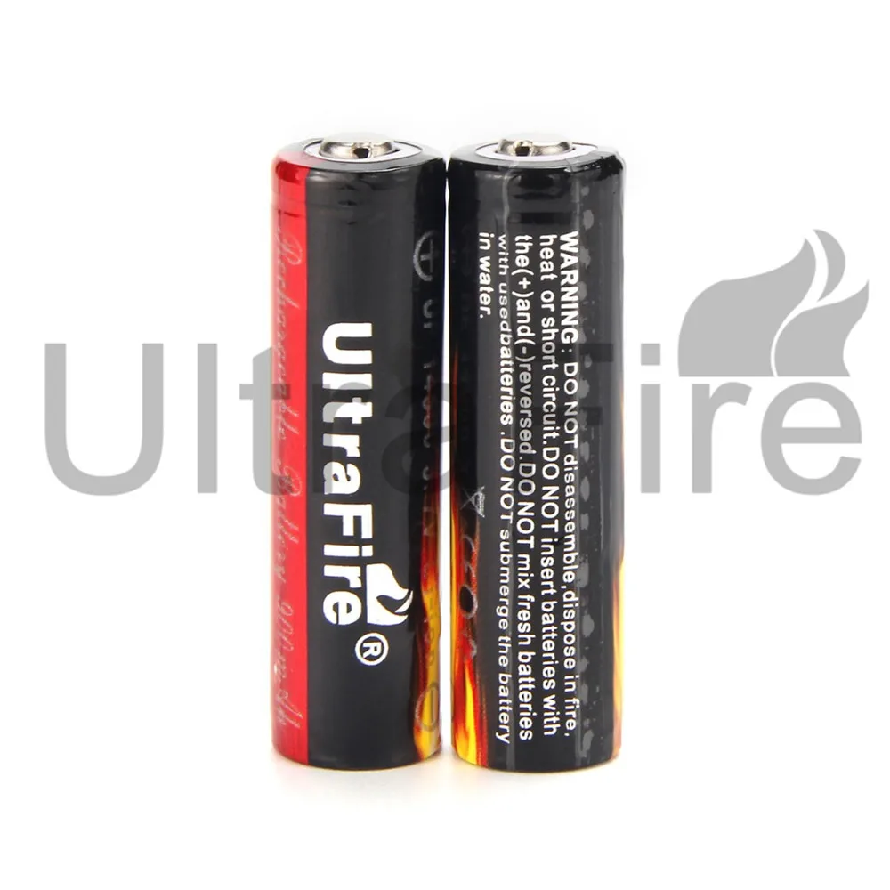 2 шт./компл. светодиодный фонарь UltraFire 14500 900 мА/ч Перезаряжаемые литий Батарея с