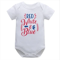 red white blue baby boy clothes newborn american 4th of july baby bodysuits 2021 independence day clothes fashion cotton 0 6m m