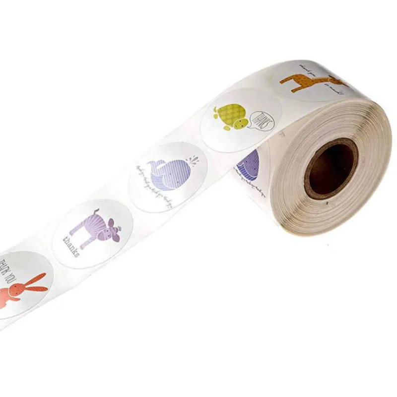 500 шт./рулон взрыв Стиль прокрутки уплотнение Стикеры персонализированные