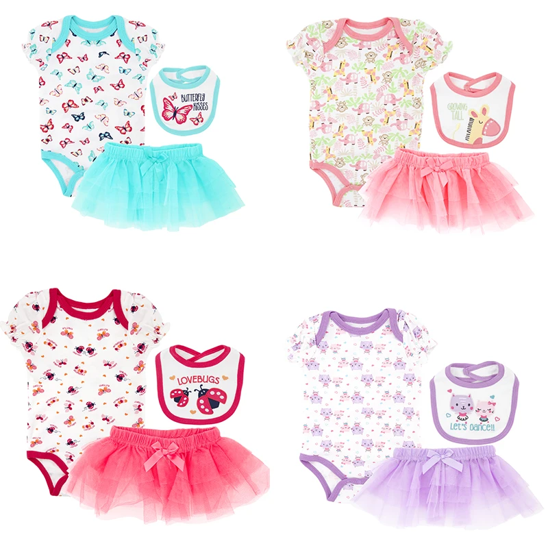 

Honeyzone Summer Baby Fashion Gauze Skirt Lovely Bibs Newborn Baby Bodysuits Baby Girl Outfit 0-6 Roupas De Bebe Menina Dress