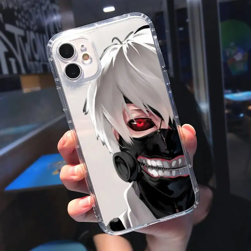 

Tokyo Ghoul Kaneki Ken Cartoon Phone Case Transparent soft For iphone 5 5s 5c se 6 6s 7 8 11 12 plus mini x xs xr pro max