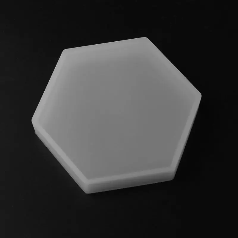 

(3 pieces) crystal drop gel, hexagonal square flower tray base, coasters, silica gel mold L5YE