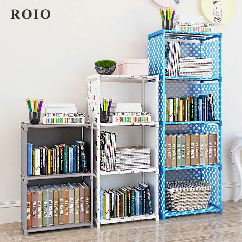 Multi-layer DIY Simple Bookshelf Easy Assembly Bookcase Can 