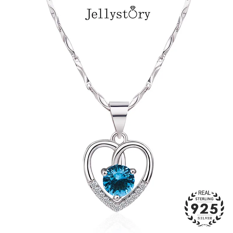 Jellystory элегантные ювелирные изделия из серебра 925 пробы ожерелье с подвеской в