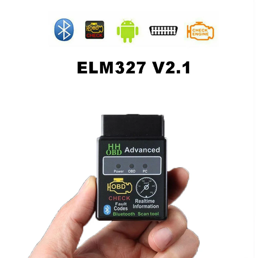 2022 Newest HH OBD ELM327 V2.1 Bluetooth OBD2 OBDII CAN BUS Check Engine Car Auto Diagnostic Scanner Tool Interface Adapter | Автомобили и
