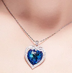 

YTF1307 Full Gem Star Pendant Necklace Valentine Eye Zircon Item Round Female