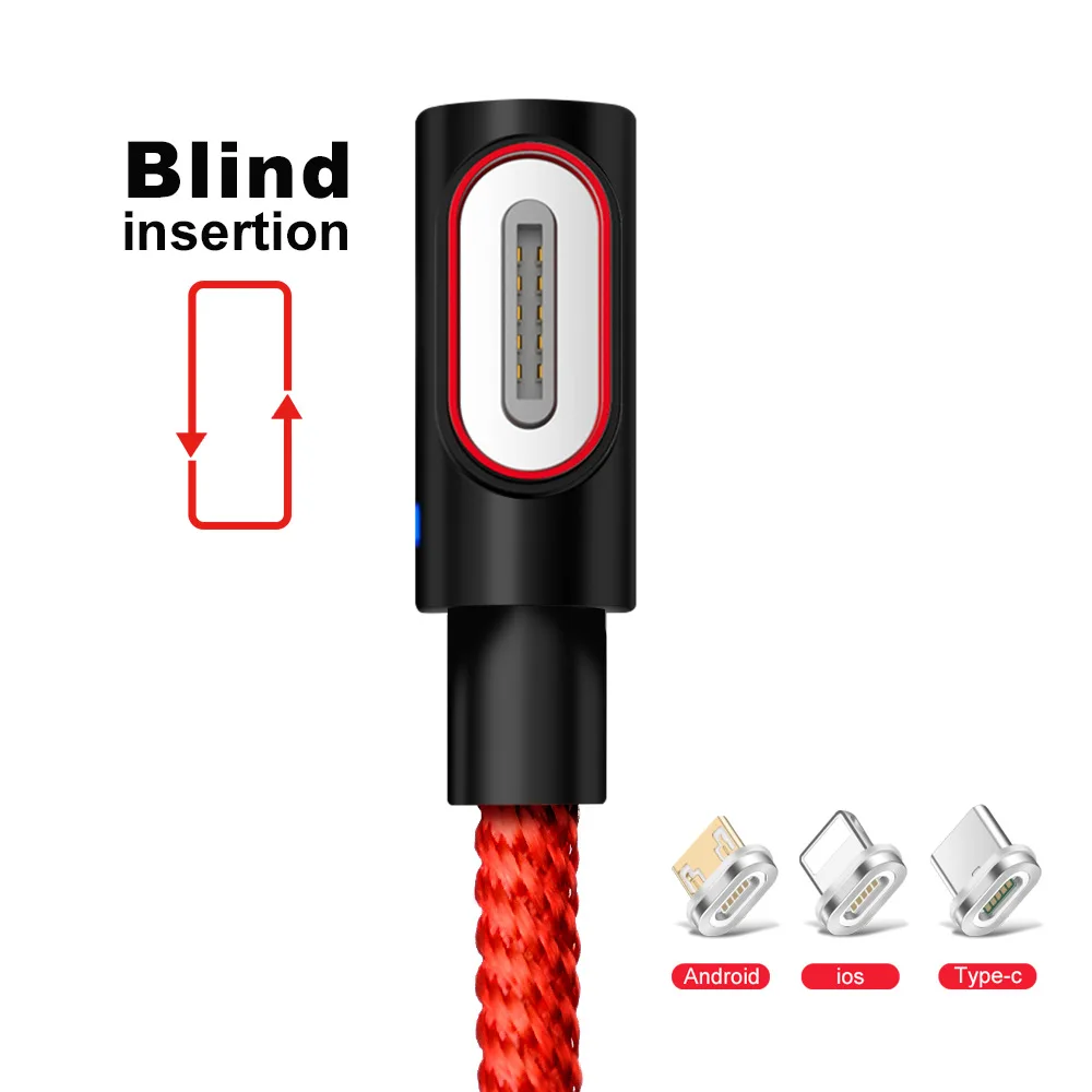 Магнитный кабель Vanniso 2 м для быстрой зарядки Micro USB Samsung S9 s8 Huawei Xiaomi mi8 mi9 Type C Шнур