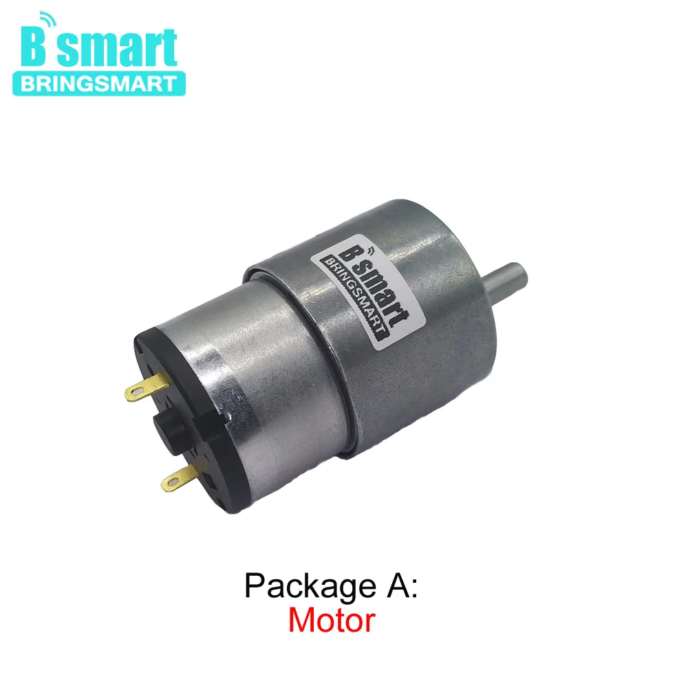 Bringsmart JGB37-520 мини мотор-редуктор постоянного тока 12 Вольт редуктор двигателя