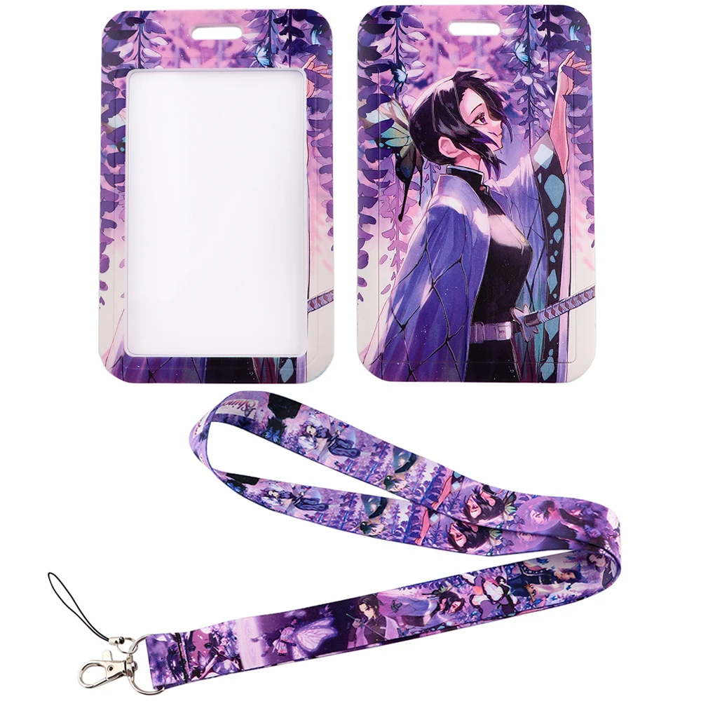 

LX890 Anime Girl Lanyard ID Campus Card Badge Holder Neck Phone Strap for Pendant USB Neck Strap Purpl Cord Lariat Unique Gifts
