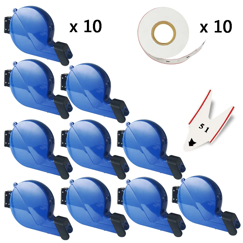 10 dispenser 10 roll 10 комплектов, диспенсер для билетов, система очереди, широко используемая в банке 2/3, цифровой бумажный рулон - Цвет: 10 dispenser 10 roll