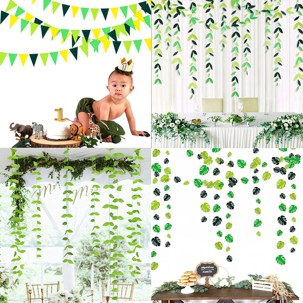 Джунгли животные Дикие один день рождения украшения для вечеринки желтые