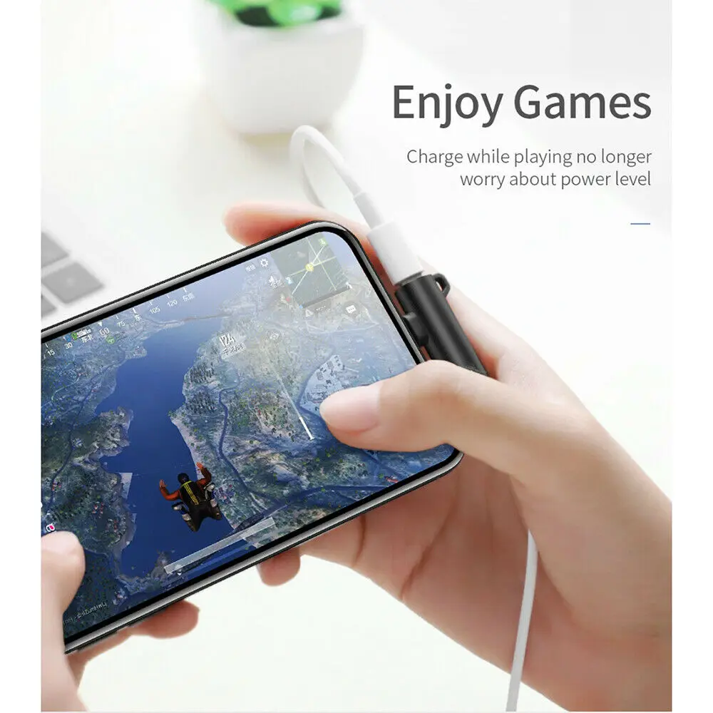 BAAQII 2-in-1 Spliter 3.5mm Aux Audio Headphone Jack&ampCharge Adapter For iPhone X 7 8 Premium Sound Quality CE1758-CE1762 | Электроника