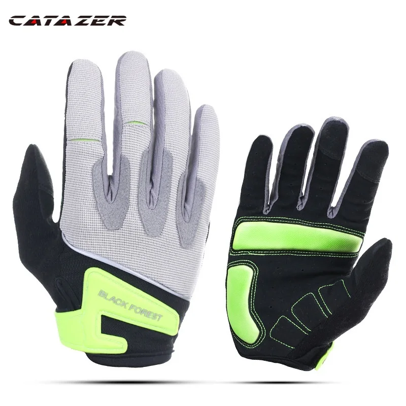 

Осенние мужские велосипедные перчатки для спорта на открытом воздухе, устойчивые дышащие Нескользящие велосипедные перчатки для мужчин, ж...