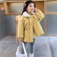 girls babys kids coat jacket outwear 2022 elegant thicken spring autumn cotton teenagers tracksuits high quality overcoat child