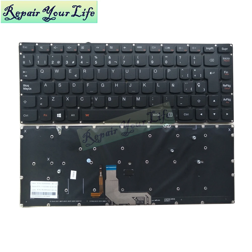 Клавиатура для ноутбука LENOVO 900 13ISK SN20H56005 V 152720AKI UK PK130YV2A10 черная с