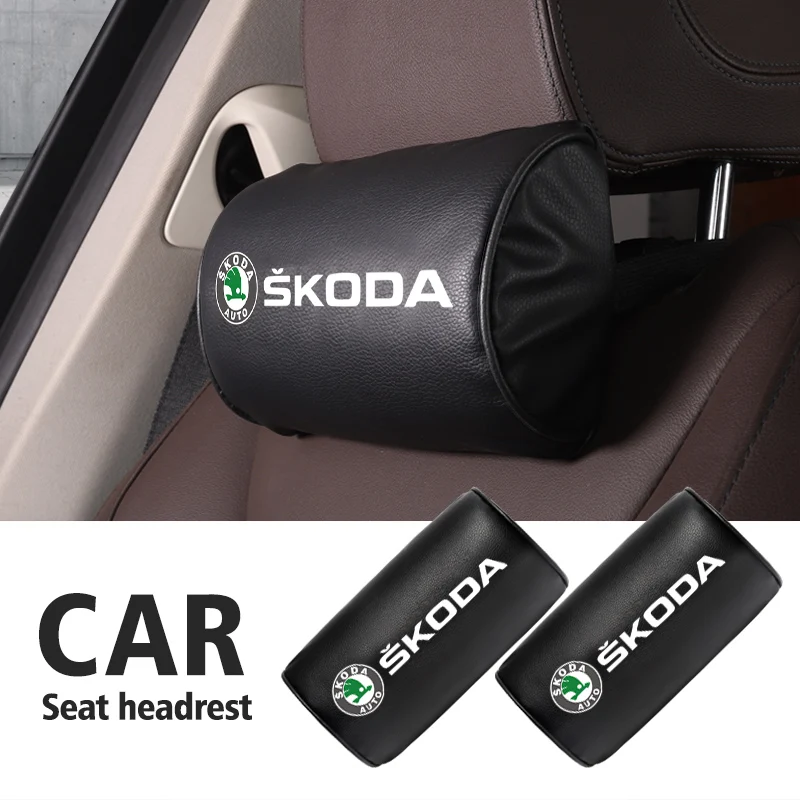 Автомобильное сиденье с логотипом на подголовник подушка для головы шеи Skoda Octavia