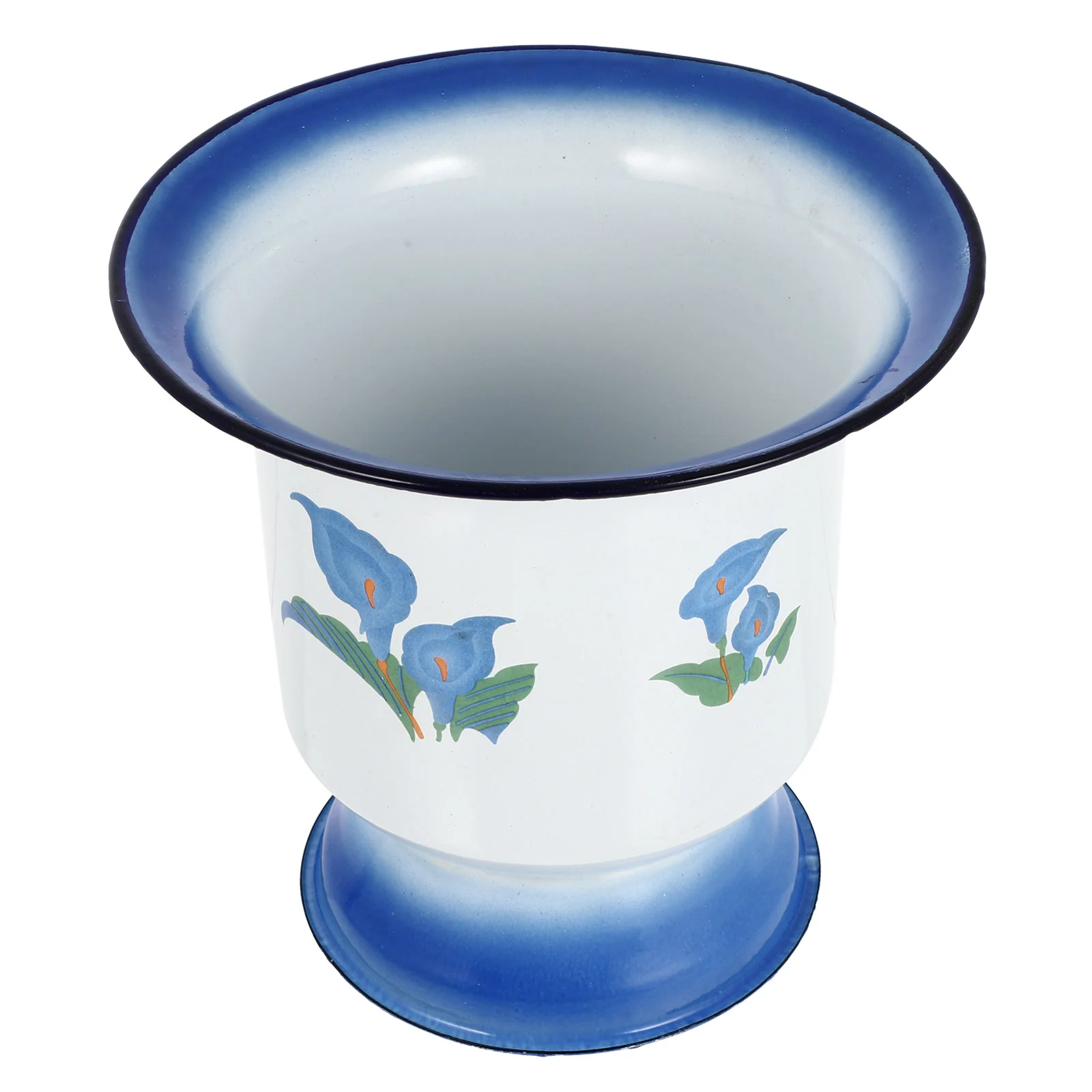 

1 шт. эмалированная китайская попитка в винтажном стиле для детей, старый горшок для дома (белый)