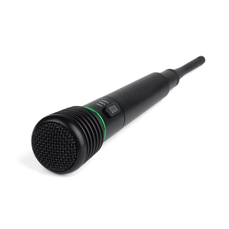 

Wired Wireless 2in1 Handheld Microphone Microphone Mic Receiver System Undirectional For PC Desktop Handheld Audio Microphone